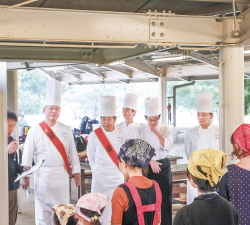 親子ふれあいキャンプ調理活動2019