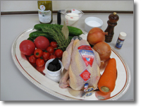 Poularde aux concombres